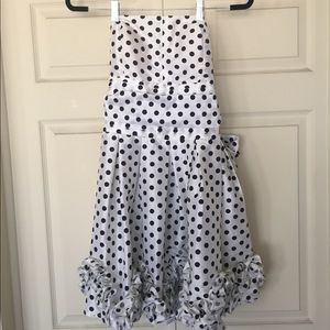 New without Tags polka dot strapless dress